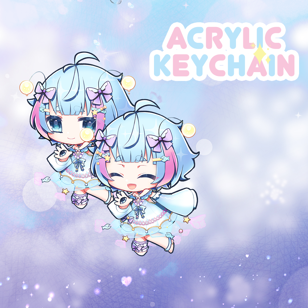 Moon Jelly Acrylic Keychain